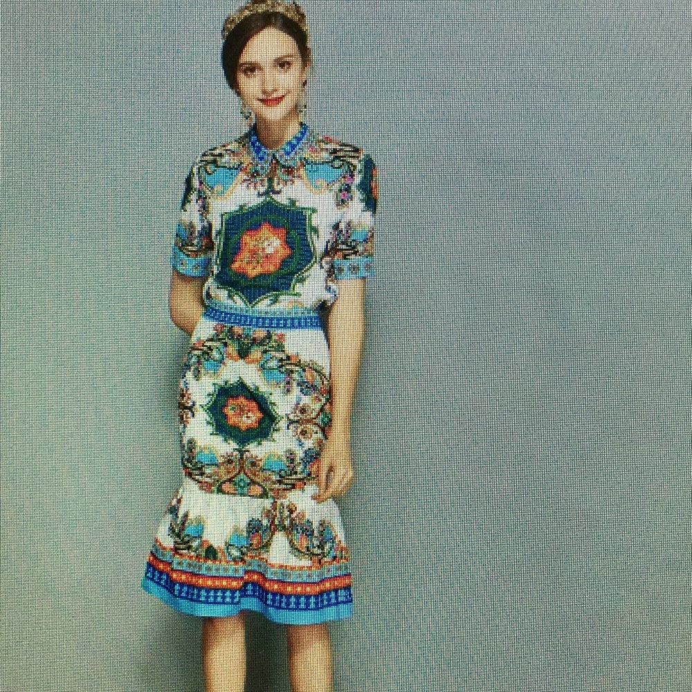 Spring Summer Fashion Runway Suit Set